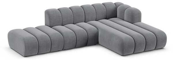 Светлосив ъглов диван (десен ъгъл) Lupine – Micadoni Home