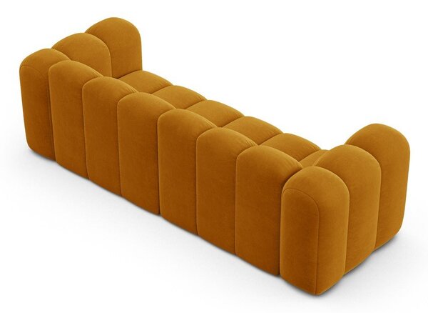 Жълт диван 228 cm Lupine – Micadoni Home