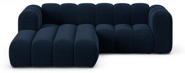 Тъмносин ъглов диван (ляв ъгъл) Lupine – Micadoni Home