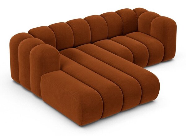 Оранжев ъглов диван (ляв ъгъл) Lupine – Micadoni Home
