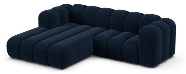 Тъмносин ъглов диван (ляв ъгъл) Lupine – Micadoni Home