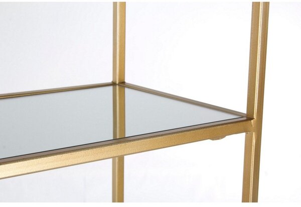Стоманена библиотека в златист цвят 66x176x25,5 cm Elenor – Bizzotto