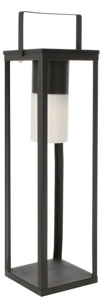 Черен LED фенер със соларен панел/с USB (височина 75 cm) Solar – Bizzotto