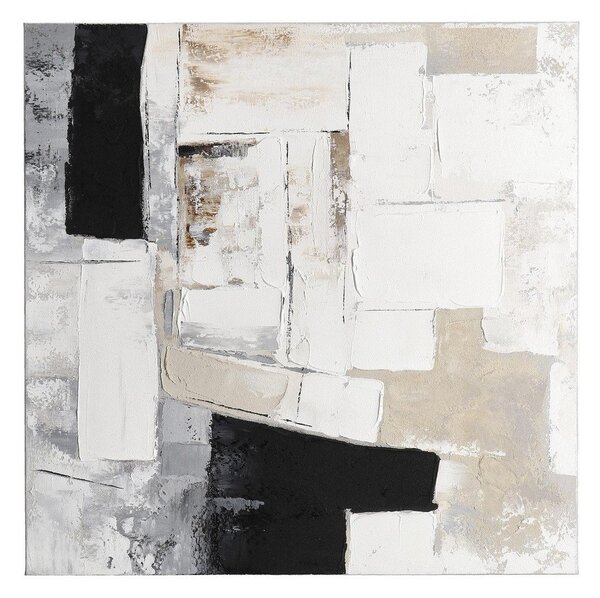 Печатна/с ръчно рисувани елементи върху платно картина 80x80 cm Crown – Bizzotto