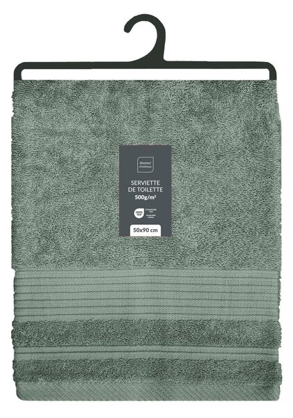 Светлозелена памучна кърпа от тери 50x90 cm Tendresse – douceur d'intérieur