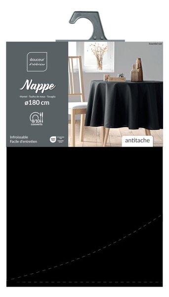Перяща се покривка за маса ø 180 cm Essentiel – douceur d'intérieur
