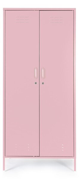 Светлорозово метално заключващ се шкафче 80x185x50 cm Cambridge – Yes Everyday