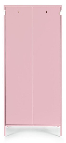 Светлорозово метално заключващ се шкафче 80x185x50 cm Cambridge – Yes Everyday