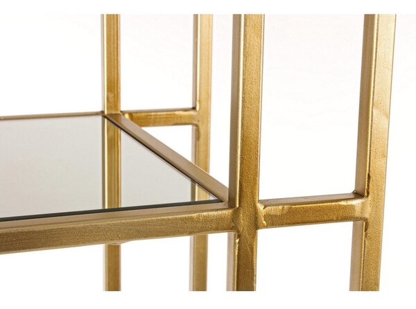 Стоманена библиотека в златист цвят 68x172,5x28 cm Elenor – Bizzotto