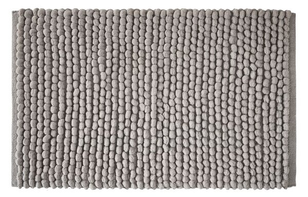 Сив килим за баня 50x80 cm Aspen Bobble – Bianca