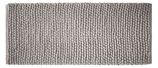 Сив килим за баня 50x120 cm Aspen Bobble – Bianca