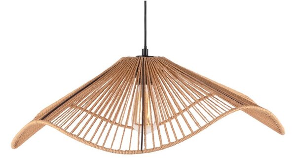 Висяща лампа в златист цвят с абажур от хартиена тъкан ø 62 cm Sombra - Leitmotiv