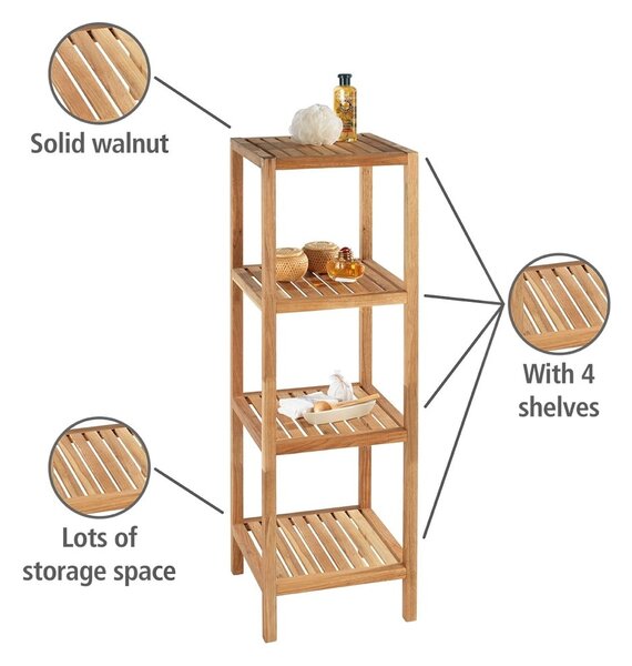 Рафт за баня от масивен орех естествен 36x112 cm Norway – Wenko