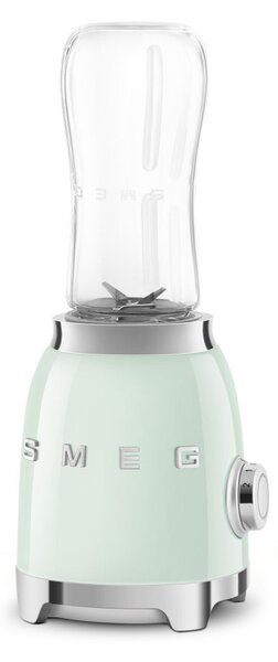 Блендер Smeg PBF01PGEU, 300W, 2x 600 мл, 20000-24000 об/мин, Противоплъзгаща основа, Без BPA, Неръждаема стомана, Пастелно зелен