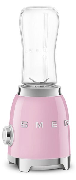 Блендер Smeg PBF01PKEU, 300W, 2x 600 мл, 20000-24000 об/мин, Противоплъзгаща основа, Без BPA, Неръждаема стомана, Розов