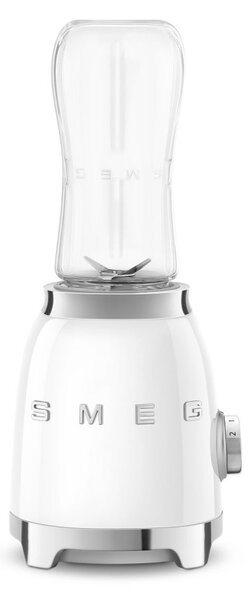 Блендер Smeg PBF01WHEU, 300W, 2x 600 мл, 20000-24000 об/мин, Противоплъзгаща основа, Без BPA, Неръждаема стомана, Бял