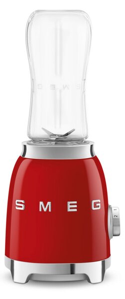 Блендер Smeg PBF01RDEU, 300W, 2x 600 мл, 20000-24000 об/мин, Противоплъзгаща основа, Без BPA, Неръждаема стомана, Червен