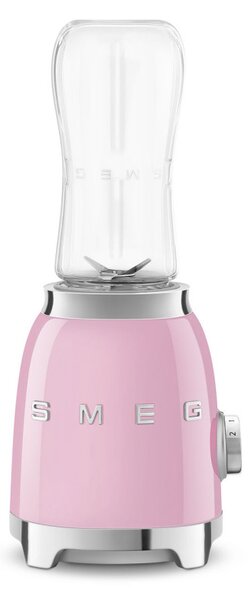 Блендер Smeg PBF01PKEU, 300W, 2x 600 мл, 20000-24000 об/мин, Противоплъзгаща основа, Без BPA, Неръждаема стомана, Розов