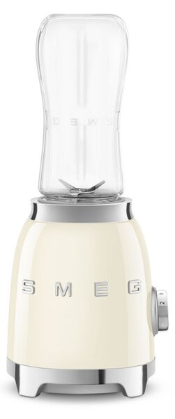 Блендер Smeg PBF01CREU, 300W, 2x 600 мл, 20000-24000 об/мин, Противоплъзгаща основа, Без BPA, Неръждаема стомана, Крема
