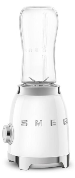Блендер Smeg PBF01WHEU, 300W, 2x 600 мл, 20000-24000 об/мин, Противоплъзгаща основа, Без BPA, Неръждаема стомана, Бял
