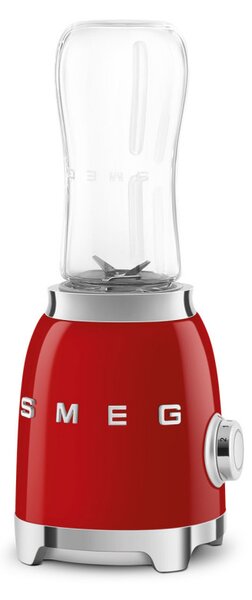 Блендер Smeg PBF01RDEU, 300W, 2x 600 мл, 20000-24000 об/мин, Противоплъзгаща основа, Без BPA, Неръждаема стомана, Червен