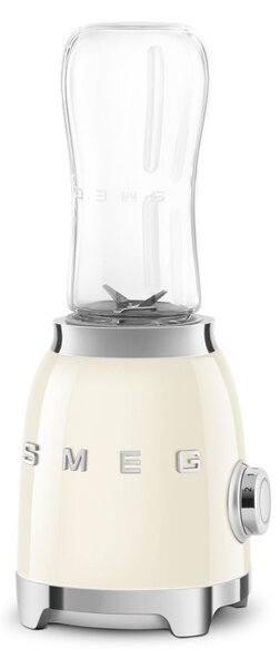 Блендер Smeg PBF01CREU, 300W, 2x 600 мл, 20000-24000 об/мин, Противоплъзгаща основа, Без BPA, Неръждаема стомана, Крема