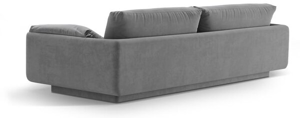 Светлосив кадифен диван 220 cm Torino – Micadoni