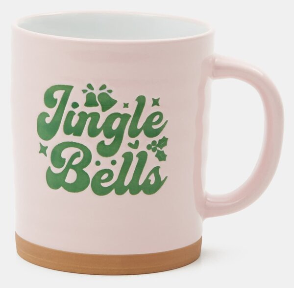 Sinsay - Коледна чаша с надпис „Jingle Bells“ - червeн