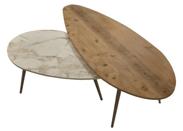 Комплект масички за кафе 2 броя Monty Marble 116x46x46 cm