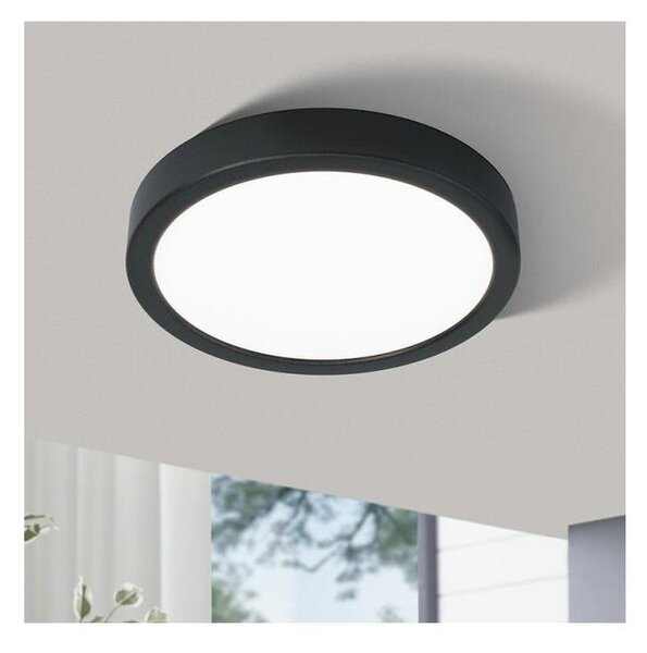 Eglo 78676 - LED потолен плафон FUEVA LED/17W/230V Ø 21 см черен