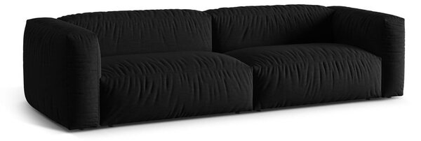 Черен модулен диван 320 cm Martina – Micadoni Home