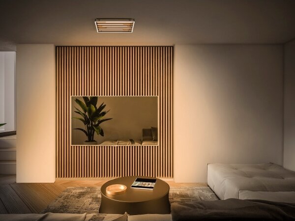 Osram - LED димируемо таванно осветително тяло ORBIS ACOUSTIC LED/30W/230V 51x31 cm борово