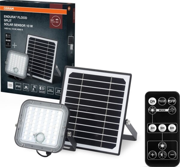 Osram - LED Соларен прожектор със сензор ENDURA LED/10W/230V IP65 + DO
