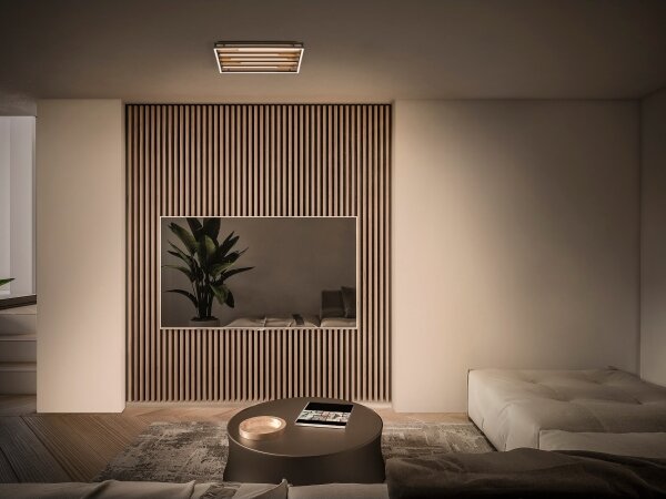Osram - LED димируемо таванно осветително тяло ORBIS ACOUSTIC LED/30W/230V 51x31 cm борово