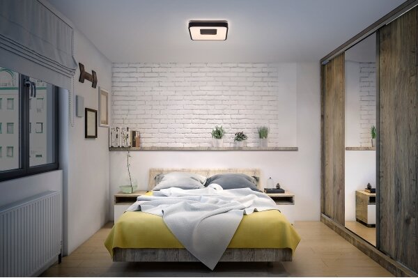 Osram - LED димируемо таванно осветително тяло ORBIS PIANA LED/36W/230V 48,5x48,5 cm черно