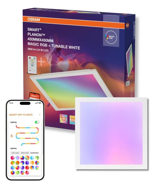 Osram - LED RGBW димируемо таванно осветително тяло SMART+ MAGIC LED/24W/230V 45x45 cm Wi-Fi