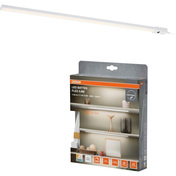 Osram - Димируемо LED линейно осветително тяло с вграден сензор BATTEN LED/11W/230V 2700/4000/6500K 81,7 cm