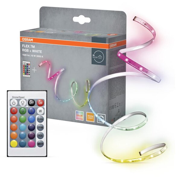 Osram - LED RGBW димируема лента FLEX 7m LED/18W/230V + дистанционно управление