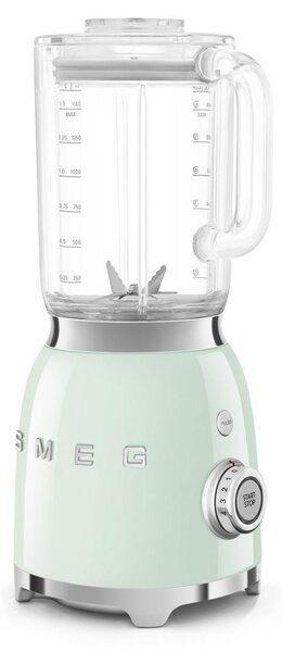 Блендер Smeg BLF03PGEU, 800W, 1.5 л, 18000 об/мин, 4 програми, 4 скорости + Пулс, Неръждаема стомана, Пастелно зелен
