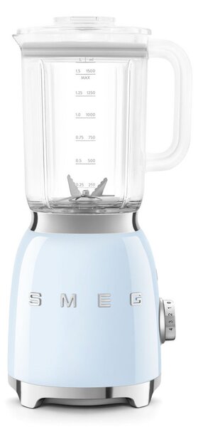 Блендер Smeg BLF03PBEU, 800W, 1.5 л, 18000 об/мин, 4 програми, 4 скорости + Пулс, Неръждаема стомана, Пастелно син