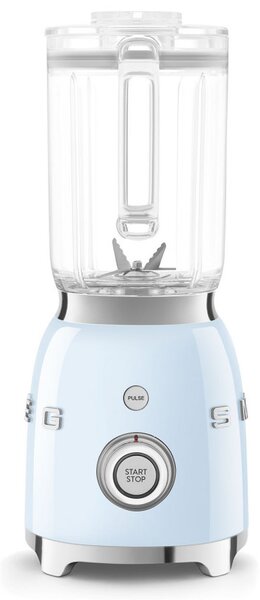 Блендер Smeg BLF03PBEU, 800W, 1.5 л, 18000 об/мин, 4 програми, 4 скорости + Пулс, Неръждаема стомана, Пастелно син