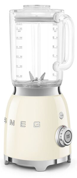 Блендер Smeg BLF03CREU, 800W, 1.5 л, 18000 об/мин, 4 програми, 4 скорости + Пулс, Неръждаема стомана, Крема