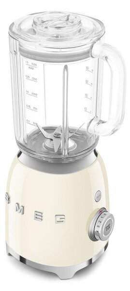 Блендер Smeg BLF03CREU, 800W, 1.5 л, 18000 об/мин, 4 програми, 4 скорости + Пулс, Неръждаема стомана, Крема