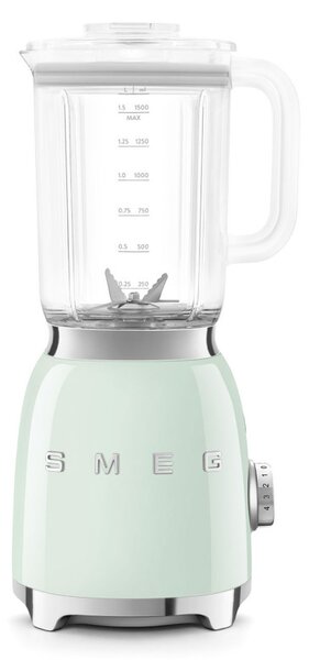 Блендер Smeg BLF03PGEU, 800W, 1.5 л, 18000 об/мин, 4 програми, 4 скорости + Пулс, Неръждаема стомана, Пастелно зелен