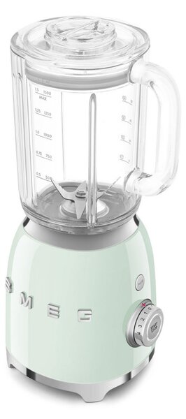 Блендер Smeg BLF03PGEU, 800W, 1.5 л, 18000 об/мин, 4 програми, 4 скорости + Пулс, Неръждаема стомана, Пастелно зелен