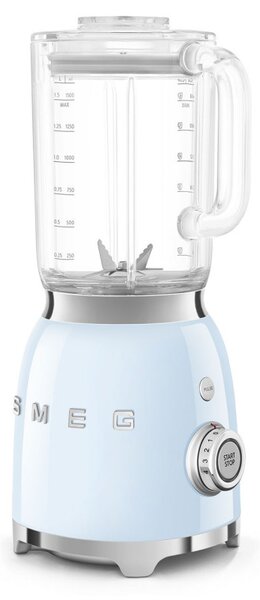 Блендер Smeg BLF03PBEU, 800W, 1.5 л, 18000 об/мин, 4 програми, 4 скорости + Пулс, Неръждаема стомана, Пастелно син
