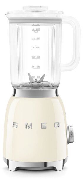 Блендер Smeg BLF03CREU, 800W, 1.5 л, 18000 об/мин, 4 програми, 4 скорости + Пулс, Неръждаема стомана, Крема