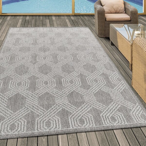 Сив външен килим 120x170 cm Aruba – Ayyildiz Carpets