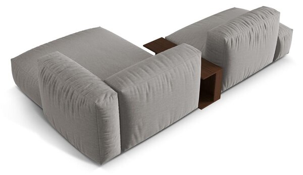 Светлосив модулен ъглов диван (десен ъгъл) Martina – Micadoni Home