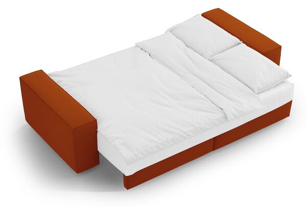 Сгъваем диван в тухлен цвят 247 cm Jodie – Micadoni Home